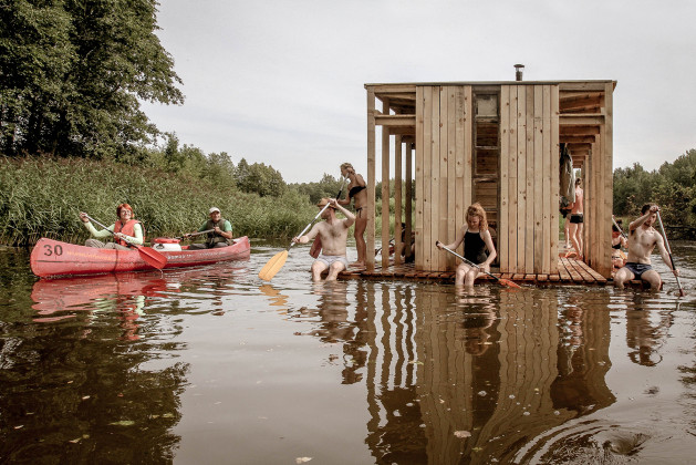 vala sauna, flooded summer school, estonia, xxi architecture and design magazine